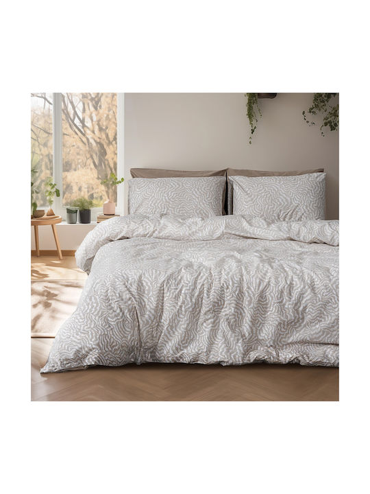 Beauty Home Art 12260 Pillowcase Set with Envelope Cover Beige 52x72cm.