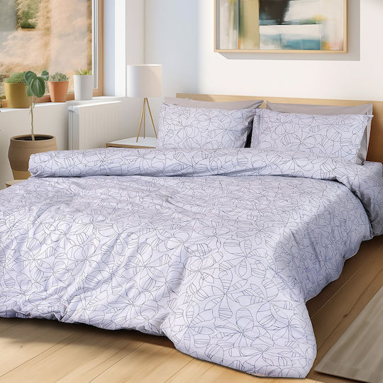 Beauty Home Art 12251 Pillowcase Set with Envelope Cover Grey 52x72cm.