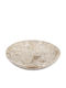 Marble Διακοσμητικό Μπωλ Μαρμάρινο Μπεζ 15x15x3cm 86453