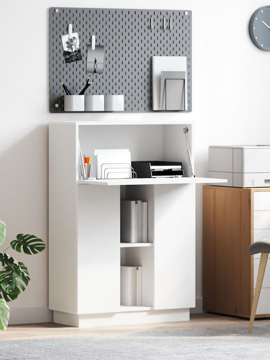 Desk Wooden White 71.5x31.5x106.5cm
