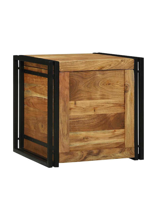 vidaXL Dekorative Truhe Hölzernes Braun 50x50x50cm
