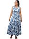 Καλοκαιρινό Maxi Φόρεμα Blue