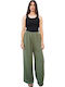 Dama Tesatura Pantaloni Green