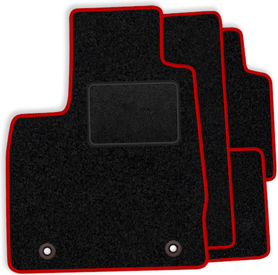Set Velour Mats Matching Audi E-tron Sportback 2020 Red Edging