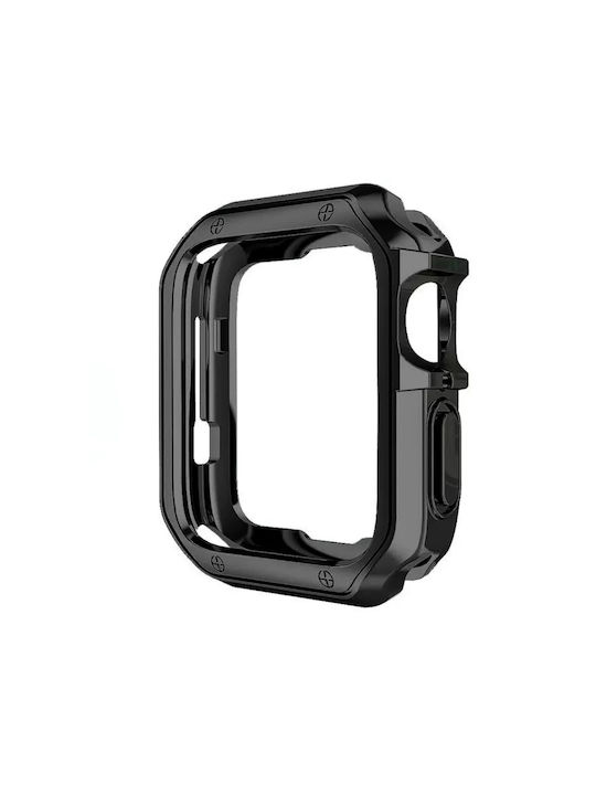 Hurtel Πλαστική Θήκη σε Μαύρο χρώμα για Apple Watch Series 4, 5, 6, SE