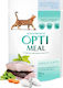 OptiMeal Wet Food for Adult Cats in Pouches with Cod, Vegetables, Fish, Meat, Chicken, Beef and Salmon 85gr