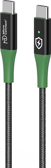 Microconnect USB 2.0 Cable USB-C male - USB-C Μαύρο 1m W128869105