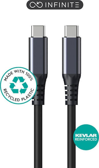 eSTUFF USB 4 Video Kabel USB-C männlich - USB-C 100W Schwarzes 1m ES604175