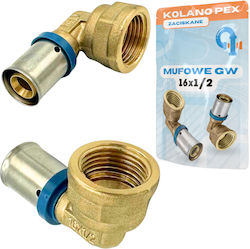 Pex Elbow Crimped 16x1/2 G M Ktm