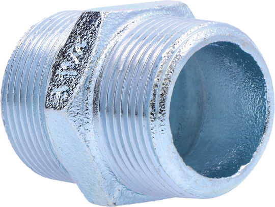 Durch-gewindete Nippel 5/4" Verzinkt N8 Nr 38 Nr 280