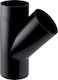 Pehd 50x40/45 Ъглов Тройник Черен Цвят Hdpe Отводнителна Тръба
