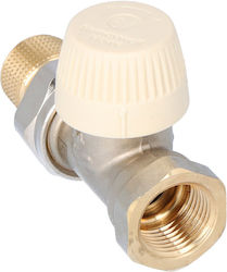Thermostatic Valve Straight Sx Insert Preset 1/2 Inch Internal Thread Radiator Connector Metal-metal Seal