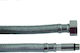 Flexible Hose Connector Pex 3/8 X M10 80 Cm Braid Long End