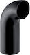 Pehd Elbow 125/90 Extended End Black Color Hdpe Sewer