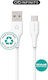 eSTUFF USB 2.0 Cable USB Type-C Male to USB-A 60W White 1m