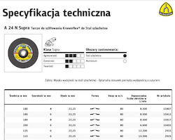 Klingspor Δίσκος Λείανσης 180mm