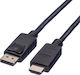 Roline Cable DisplayPort male - HDMI male 1.5m Black (11.04.5779)