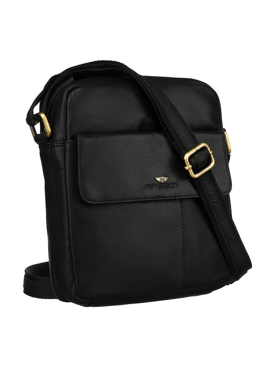 Piele Geantă pentru bărbați De umăr / tip crossbody Neagră