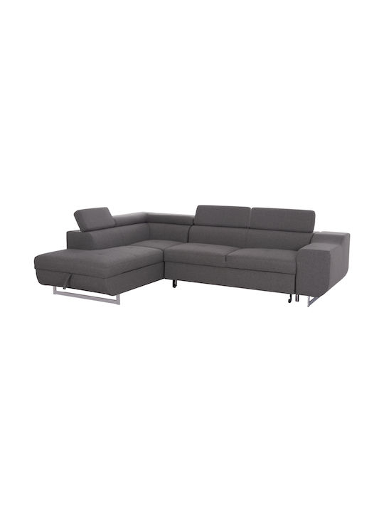 Encore Ecke Sofa Sofa mit Linke Ecke & Stauraum Gray 285x205x90cm