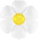 Composition with 50 Balloons Foil White Jumbo 103cm