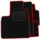 Set Velour Mats Matching Bmw X4 Series F26 2014-2018 Red Edging