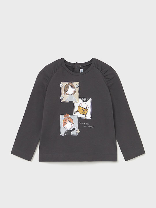 Mayoral Kids' Shirt Long Sleeve Gray