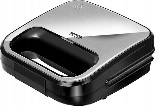 MPM Sandwich Maker pentru 2 Sandvișuri 800W Neagră