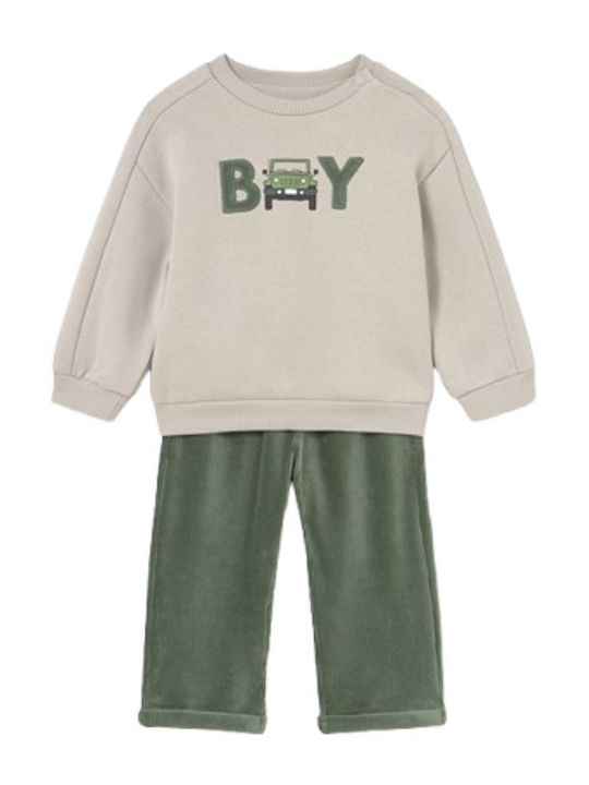 Mayoral Kinderbekleidungsset mit grüner Hose 2 Stück