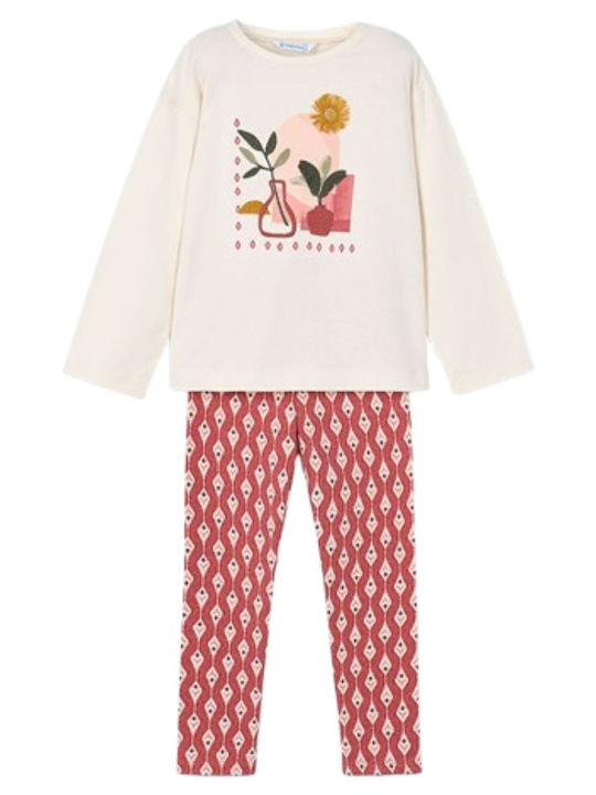 Mayoral Kinder-Set mit Leggings Winter 2Stück Red