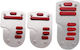 Rchang Car Pedal Set Non Slip Universal Aluminum Red 3pcs