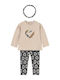 Kids' Set with Leggings Winter 3pcs Gray