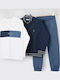 Kinder-Set mit Hose & Jacke Winter 3Stück Navy Blue