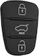Rubber Spare Part Key Hyundai-Kia 3 Buttons Hold 1148-f