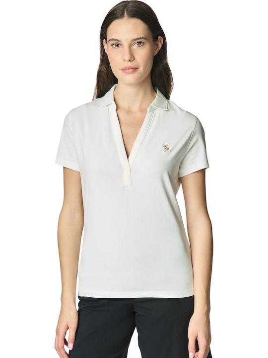 U.S. Polo Assn. Chri Women's Polo Blouse Bianco...