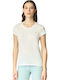 Cry Damen Polo Bluse Bianco Giallo