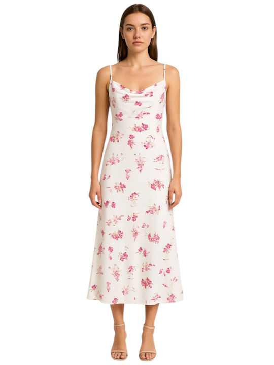 Nicci Rochii De Vară Pentru Femei Midi Jupon Rochie Albă Multi