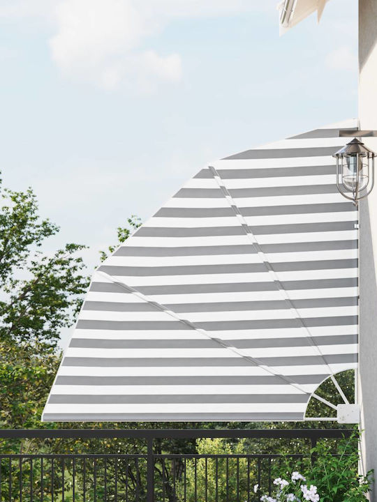 vidaXL Garden Sideway Sunshade Roller Gray 1.4x1.4cm