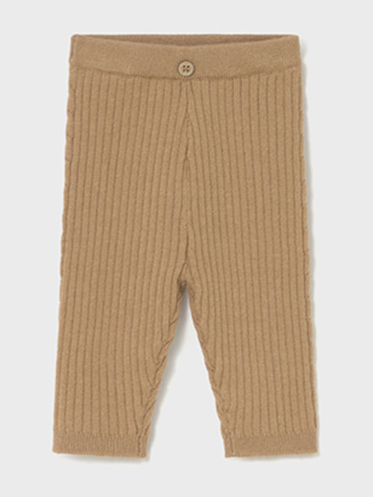 Kinder Leggings Lang Dark Beige