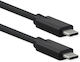 Roline Braided USB 3.2 Video Cable USB-C male - USB-C 100W PD Μαύρο 1.5m 11.02.9072