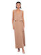 Maxi Skirt Envelope Dark Beige