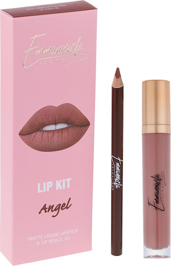 Emmanouela Cosmetics Makeup Set for the Lips Angel 2pcs