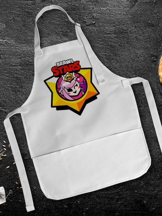 Koupakoupa Brawl Stars Melodie Kids Apron White 22x40cm