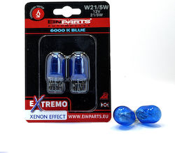 Einparts Λάμπες W21/5W / W3x16d Αλογόνου Ψυχρό Λευκό 2τμχ