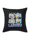 Labubu Couch Pillow Black 100% Cotton Includes Filling 50x50cm
