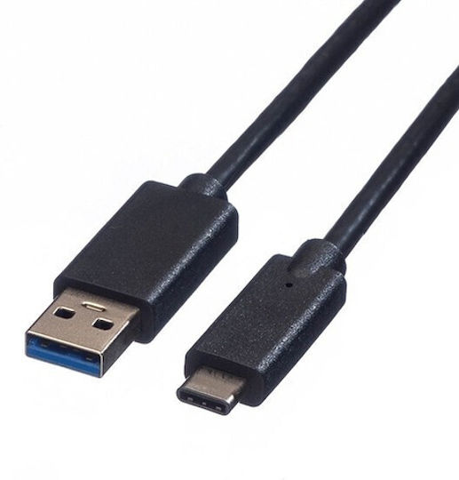 Roline USB 3.1 Cable USB-C male - USB-A Black 1m (11.02.9011)