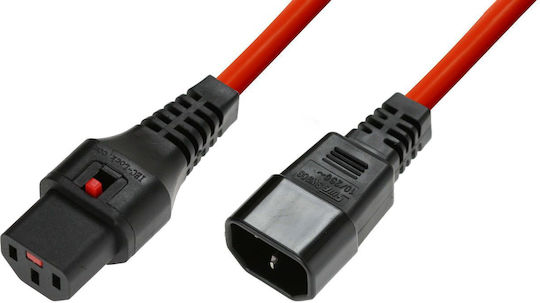 Microconnect IEC C13 - IEC C14 Cable 1.5m Κόκκινο W128918234