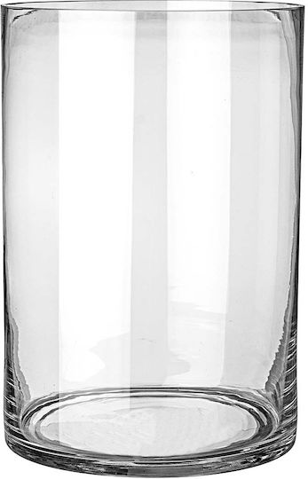 JK Home Decoration Metallisches Transparentes Vase 20xH40cm