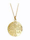 Aris Dentopoulos Jewellery Κολιέ Κωνσταντινάτο Φυλαχτό από Επιχρυσωμένο Ασήμι