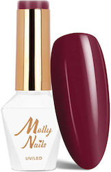 Molly Nails Hybrid Nail Polish Energize Scarlet Hema/di-hema Free 8g No 496 Molly Nails Hybrid Nail Polish Energize Scarlet Hema/di-hema Free 8g No 496
