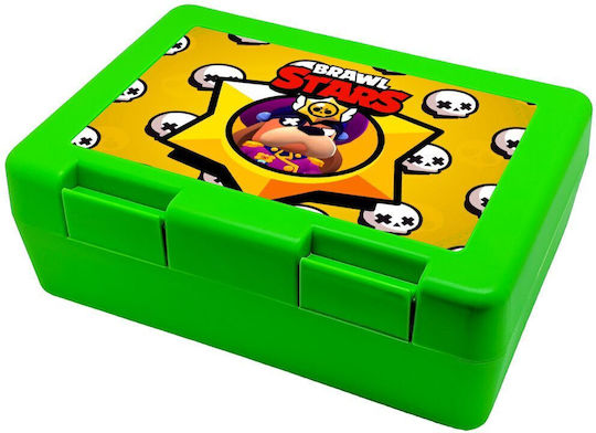 Koupakoupa Brawl Stars Ruffs Plastic Kids' Food Container Brawl Stars Green x x 6.5cm